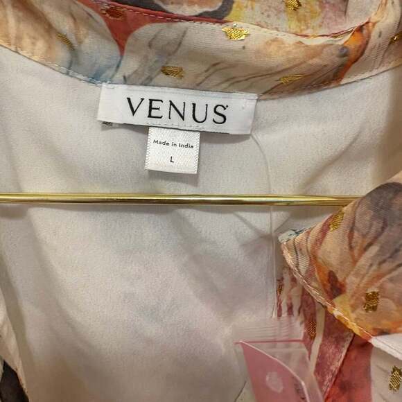 VENUS Floral Shine Detail Maxi Digital Wildflowers sheer  Dress - Picture 4 of 10